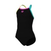 ARENA GIRL'S ARENA SWIMSUIT LIGHT DROP SOLID BLACK-SOFT